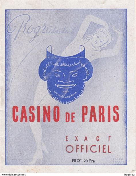 programme casino de paris